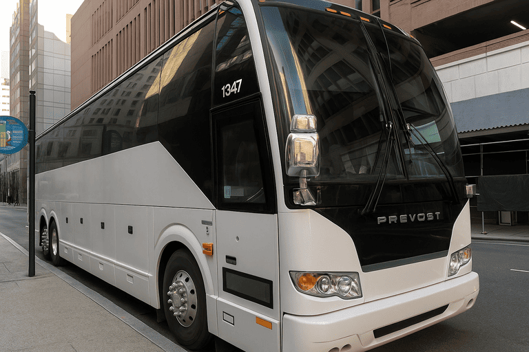 a Daytona Beach Minibus Company coach bus