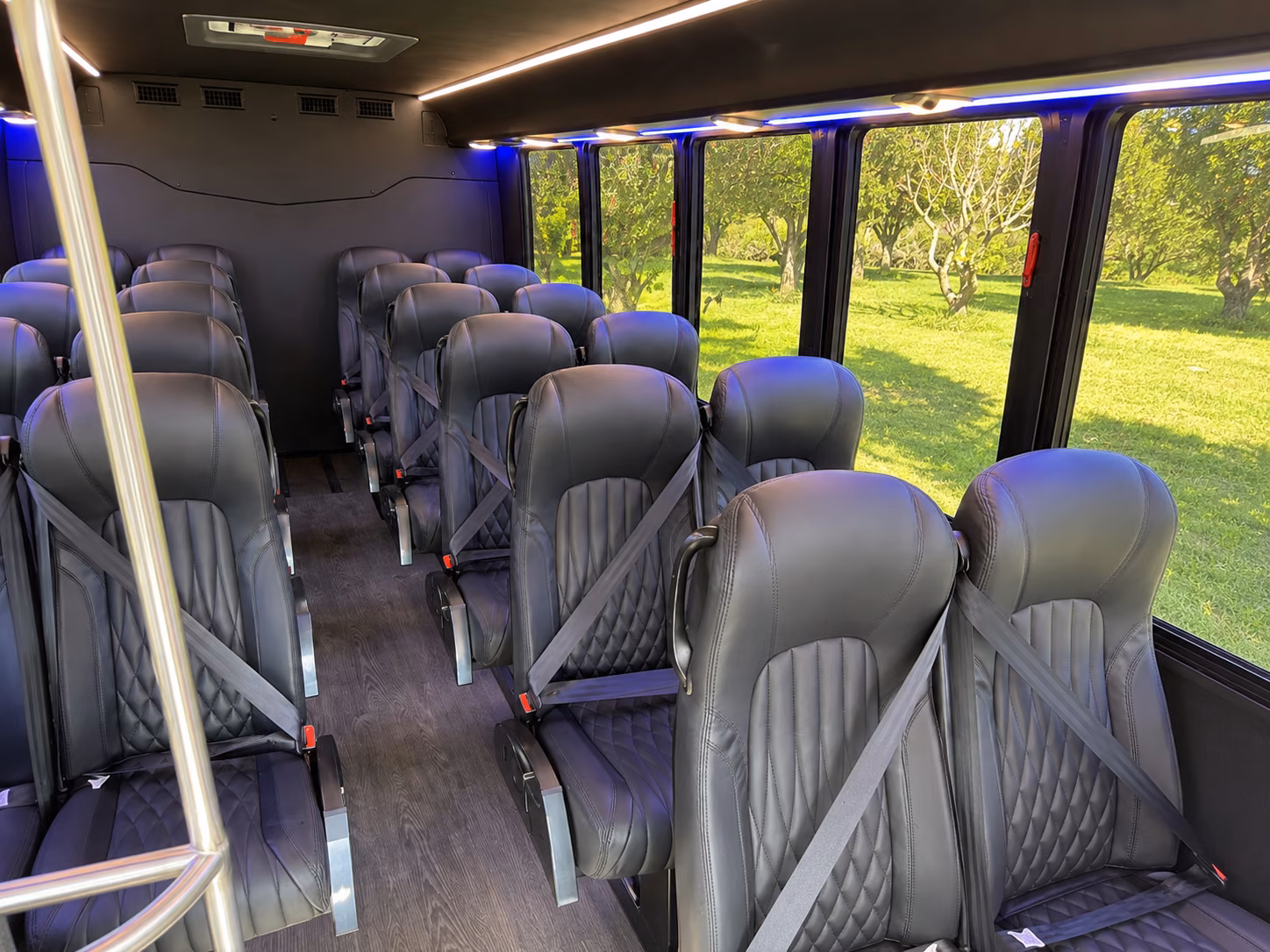 daytona beach 18 passenger minibus interior