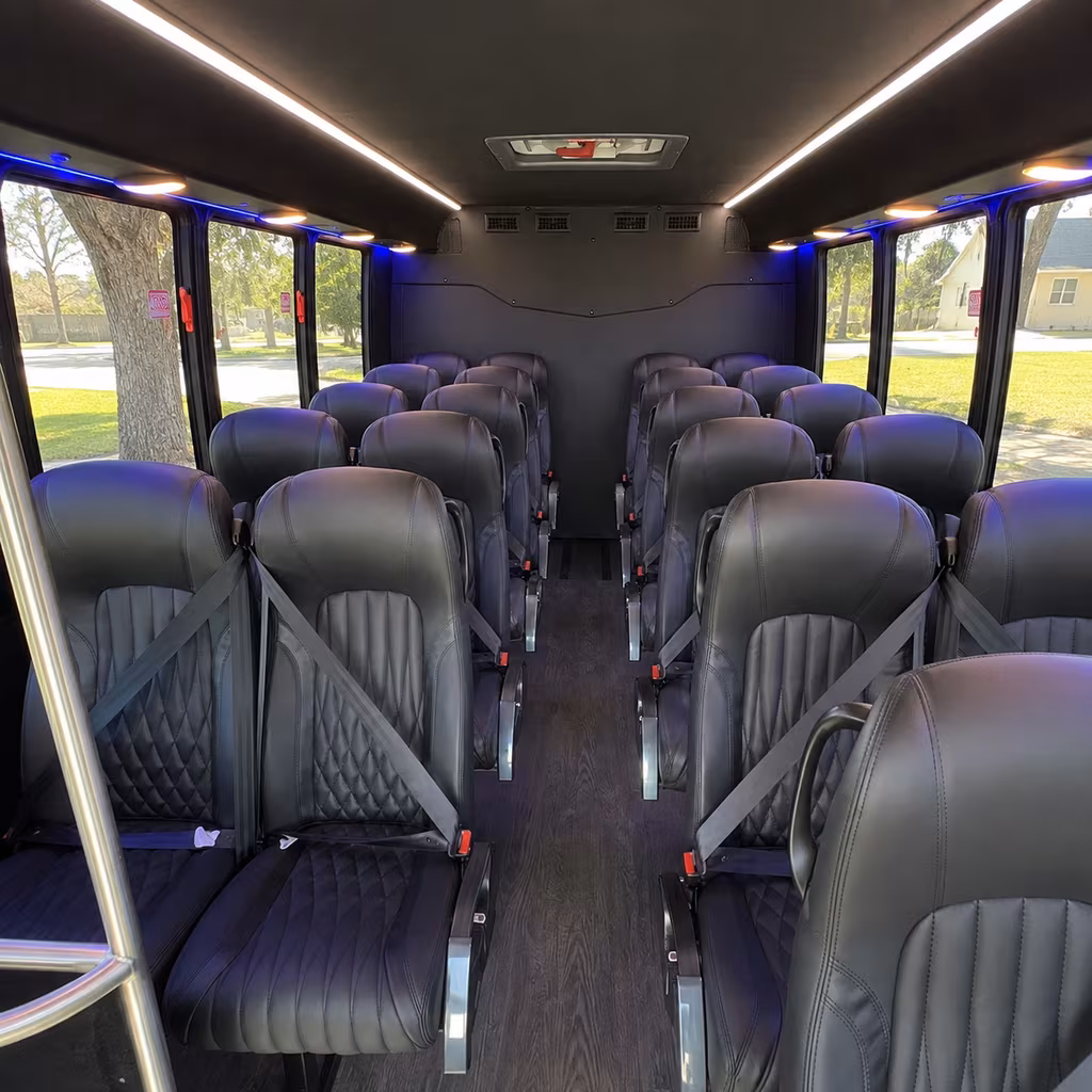 daytona beach 30 passenger minibus inside