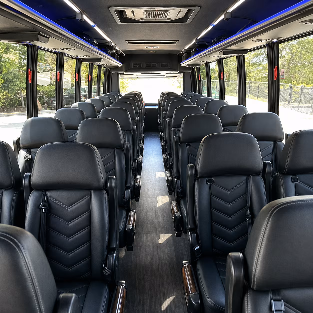 daytona beach 30 passenger minibus interior