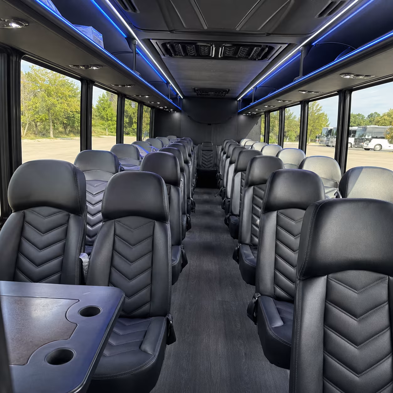 daytona beach 35 passenger minibus inside