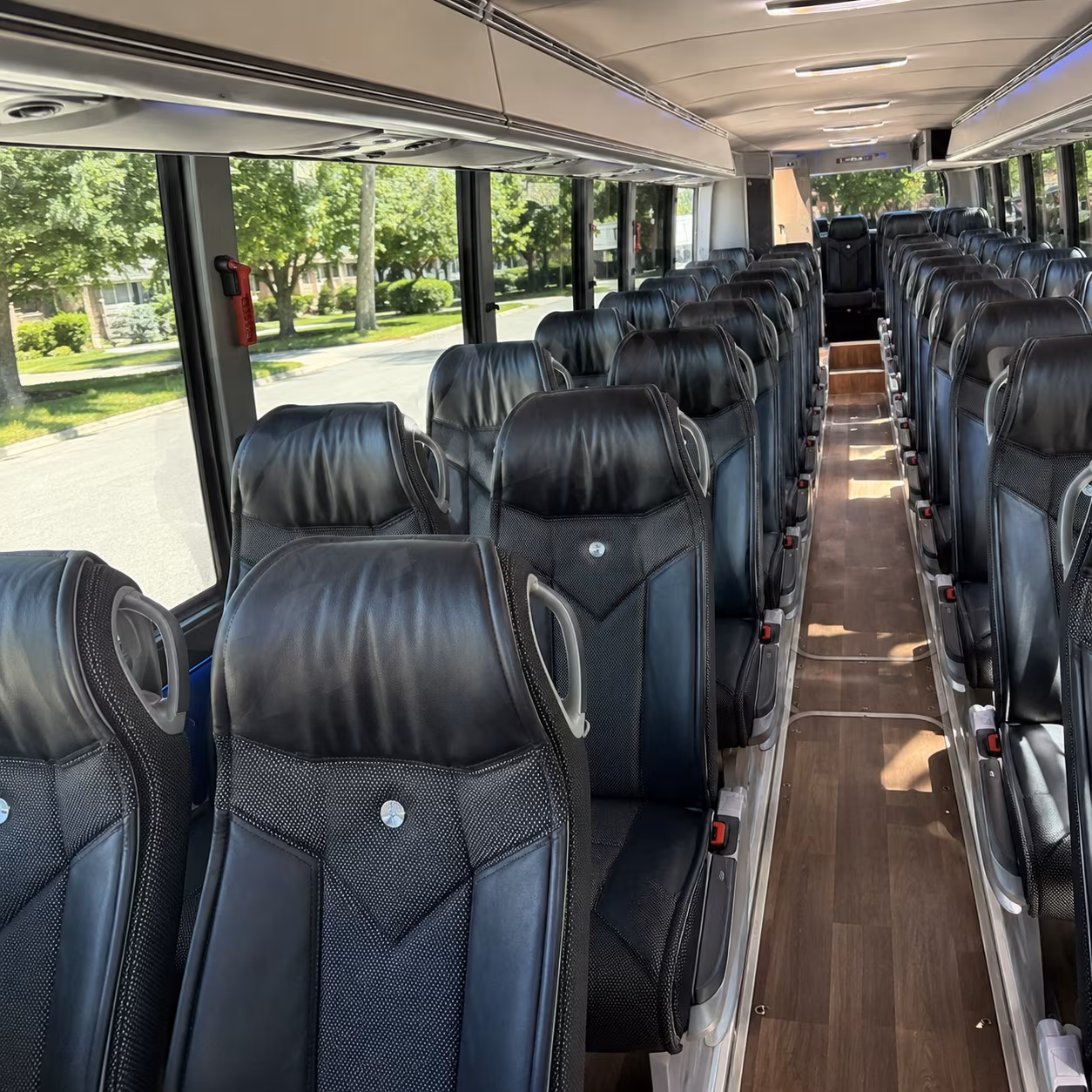 daytona beach 40 passenger charter bus inside