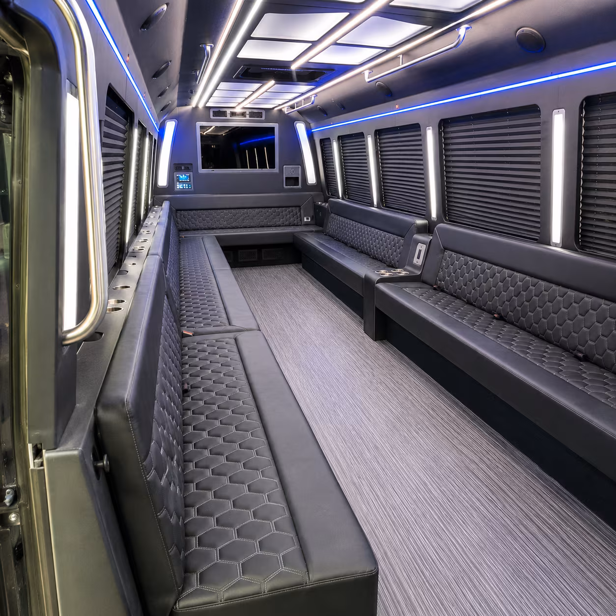 daytona beach 40 passenger party bus interior
