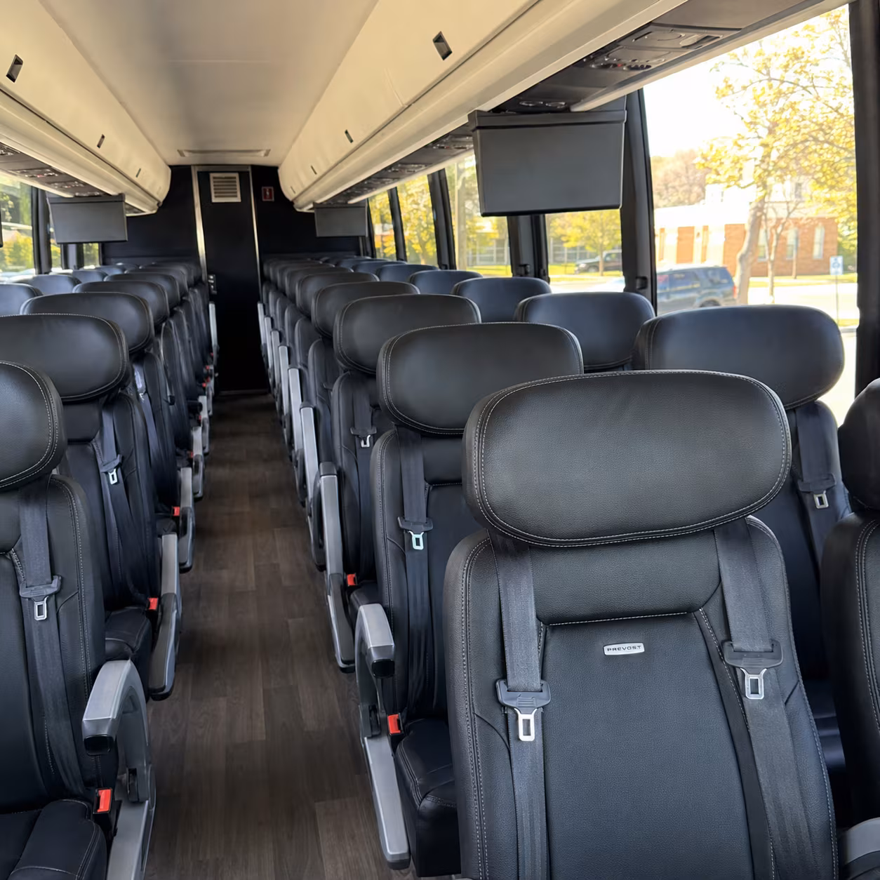 daytona beach 45 passenger charter bus inside