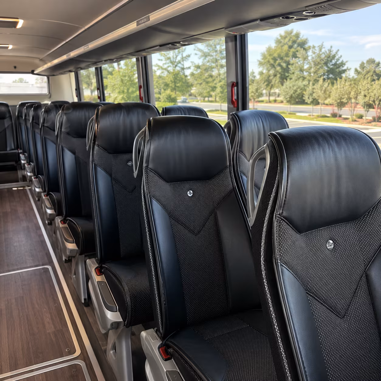 daytona beach 45 passenger charter bus interior