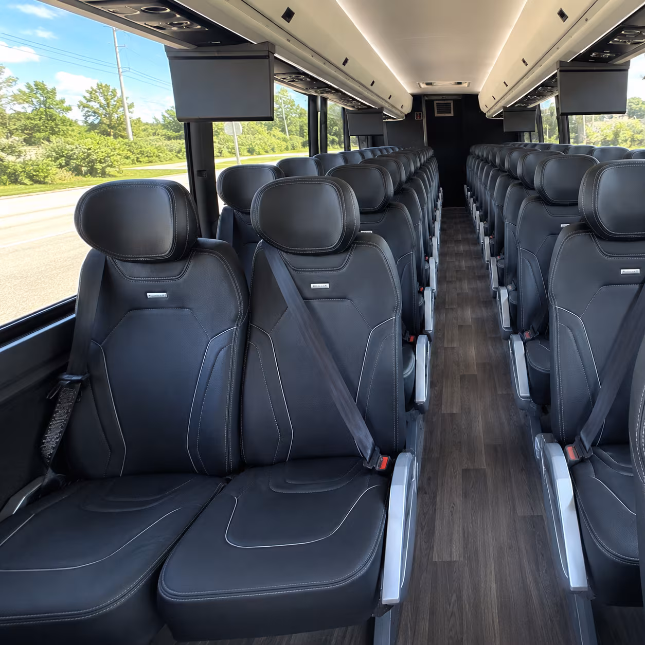 daytona beach 47 passenger charter bus inside