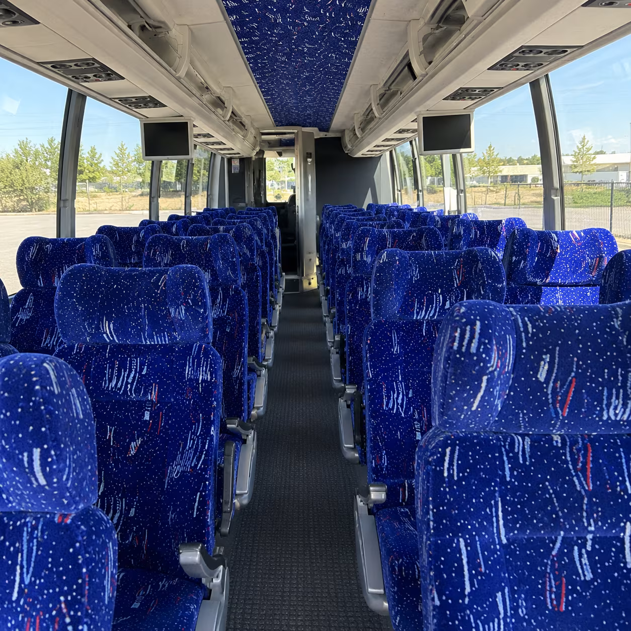 daytona beach 54 passenger charter bus interior