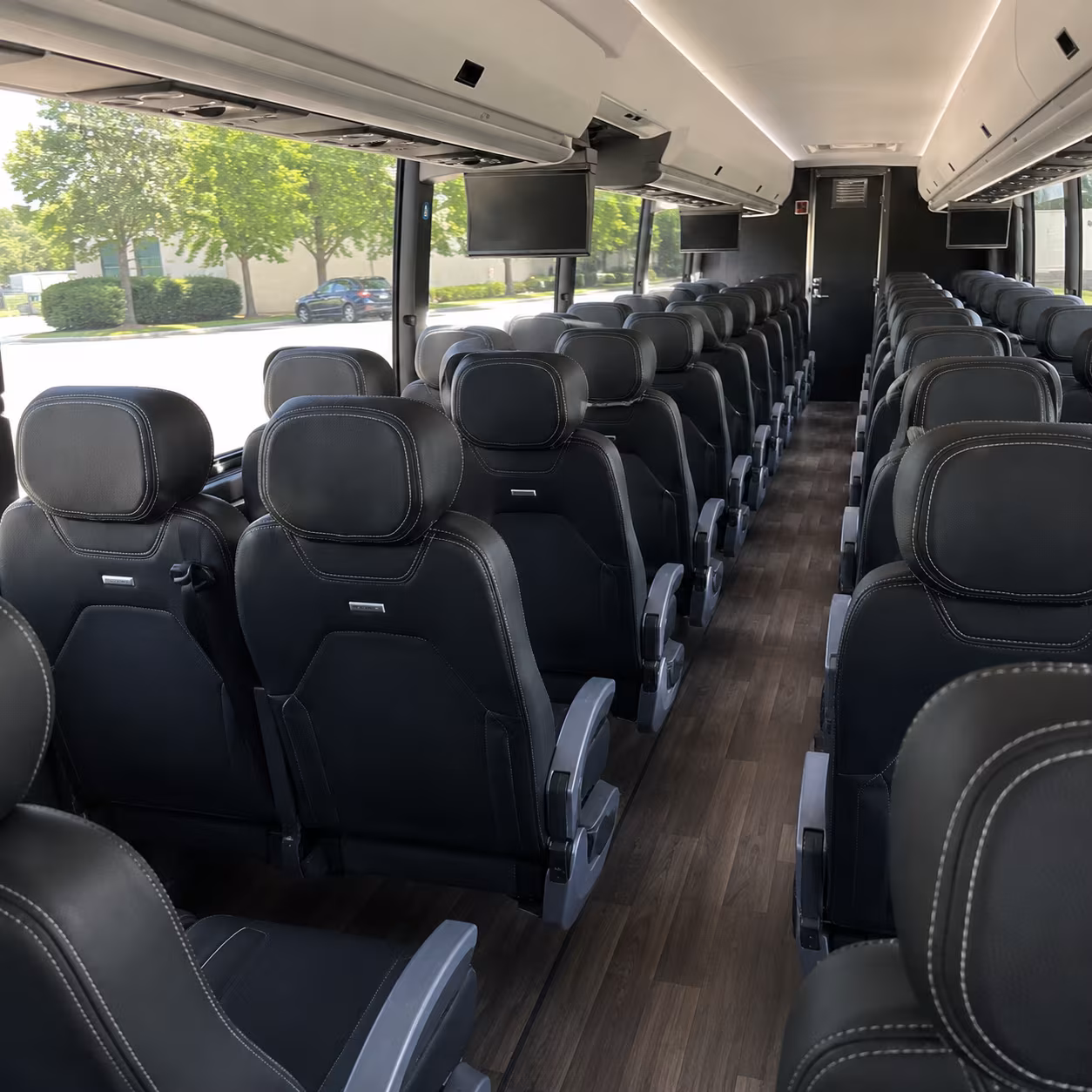 daytona beach 56 passenger charter bus interior