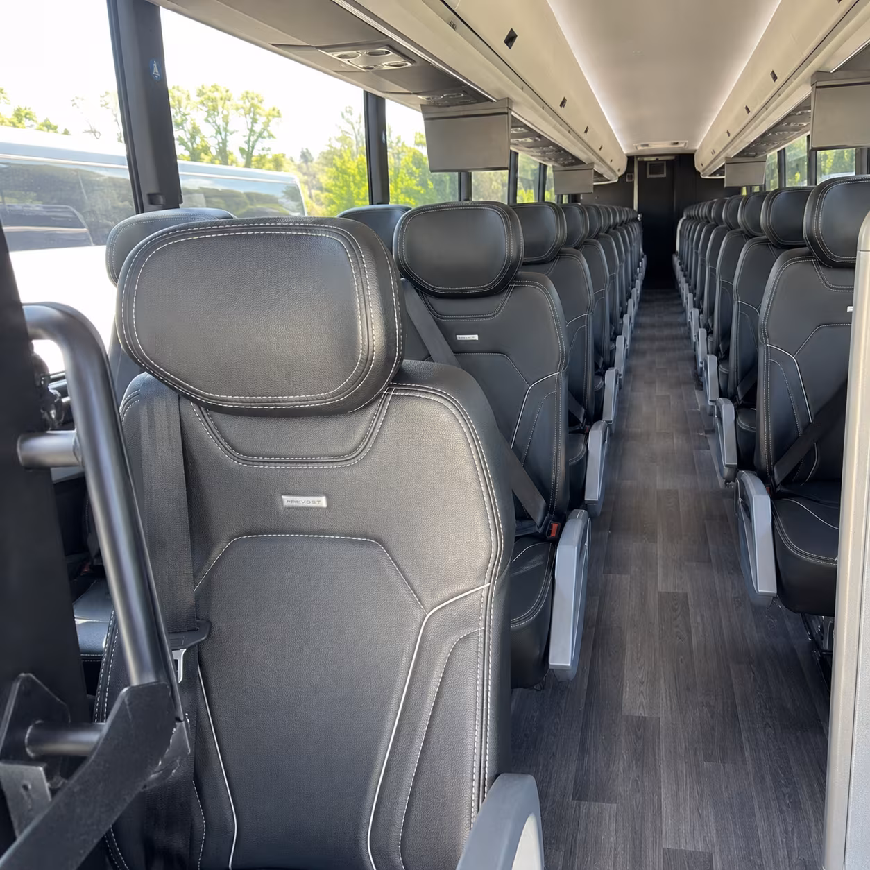 daytona beach charter bus inside