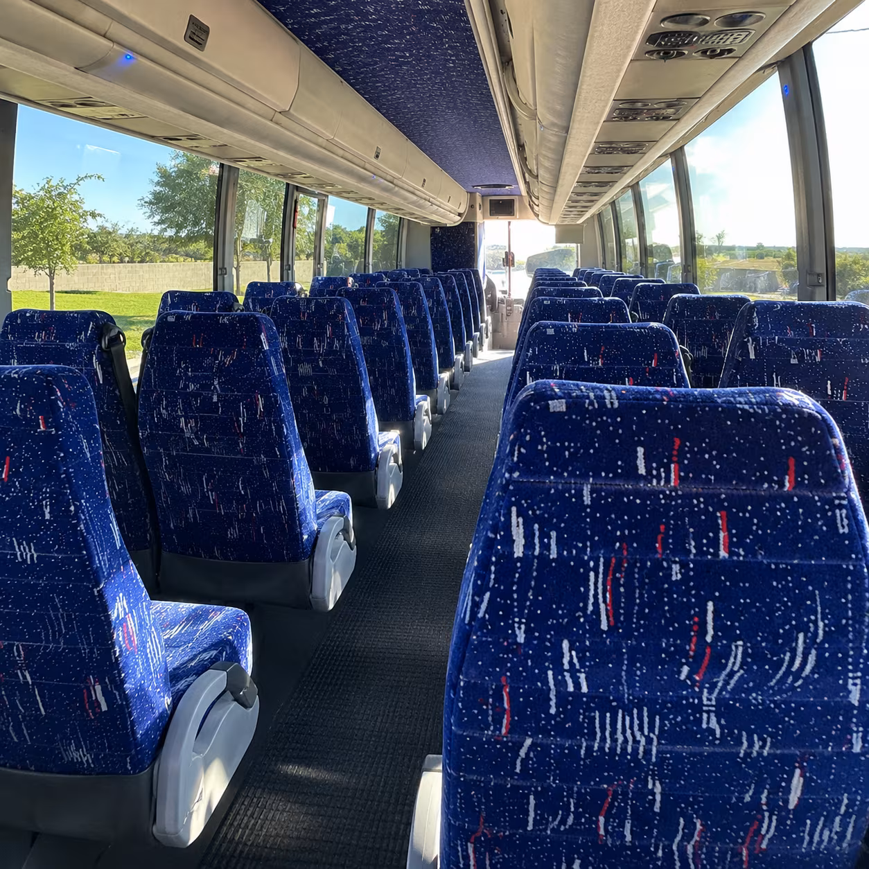 daytona beach charter bus interior