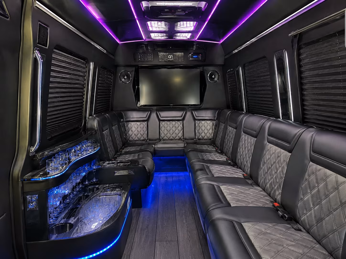 daytona beach wedding transportation onboard seating